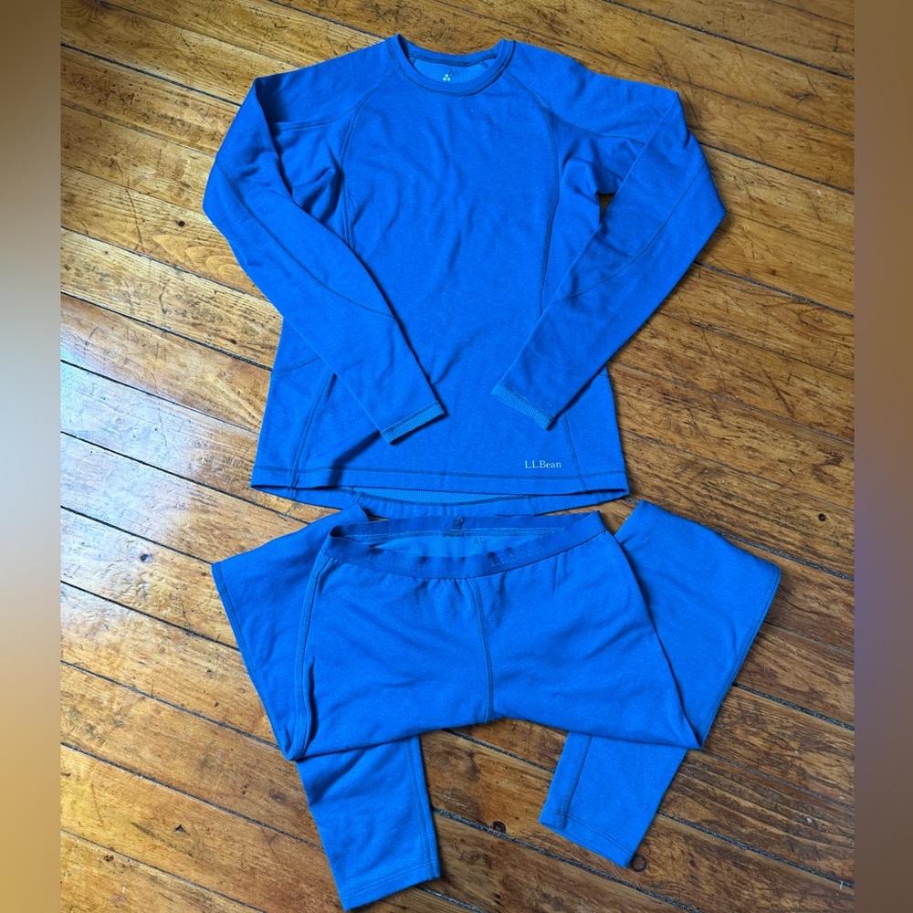 L.L. Bean Women's Expedition Weight Thermal Base Layer Top and Bottoms Size XS
